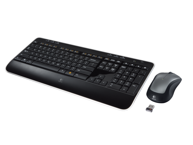 Logitech draadloos toetsenbord + muis MK520
