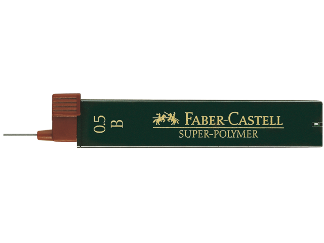 Potloodstift faber castell 0.5mm b 12stuks