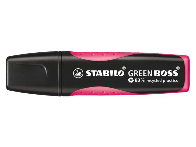 Markeerstift stabilo boss green roze