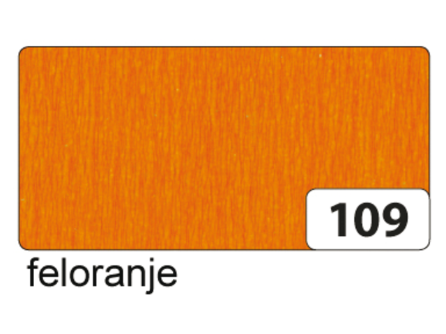Crepepapier folia 250x50cm nr109 oranje