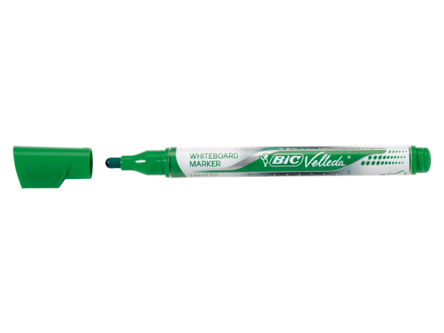 Viltstift bic liquid whiteboard rond groen medium