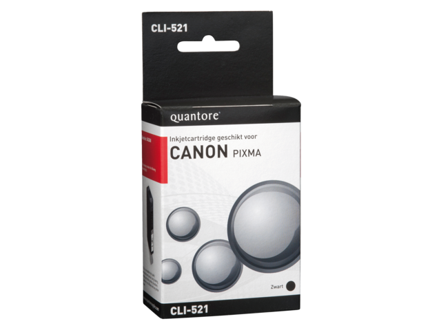 Inkcartridge quantore canon cli-521 zwart+chip