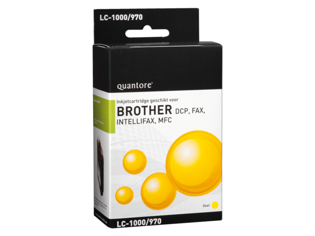 Inkcartridge quantore brother lc-1000 geel