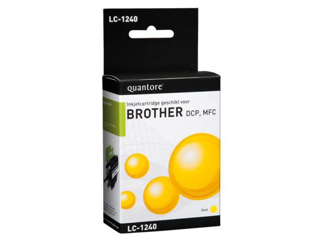 Inkcartridge quantore brother lc-1240 geel