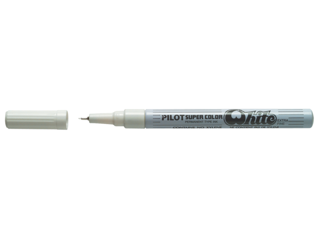 Fineliner pilot super wit extra fijn 0.5mm