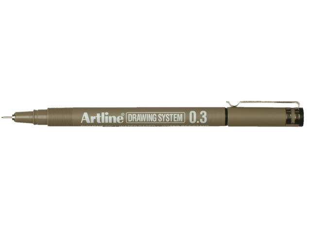 Fineliner artline zwart 0.3mm