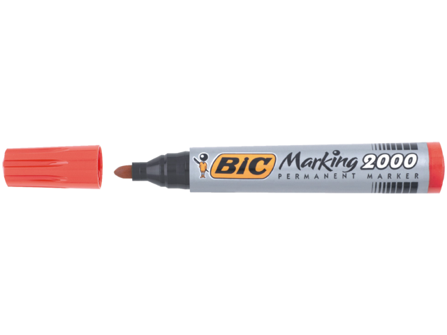 Viltstift bic 2000 rond rood 1.7mm